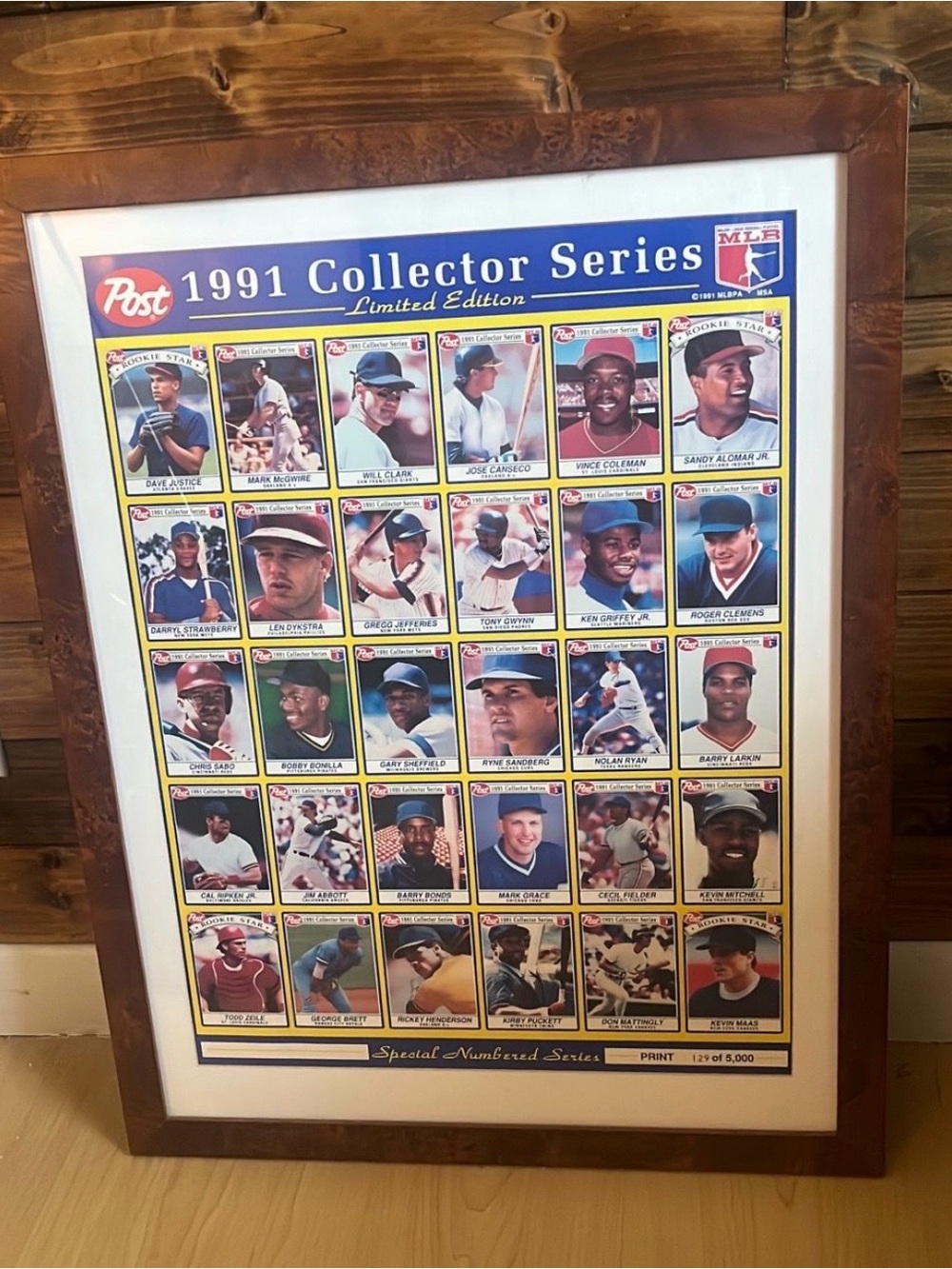 1991 Collector Series Framed Wall Art - Blue, White, Yellow